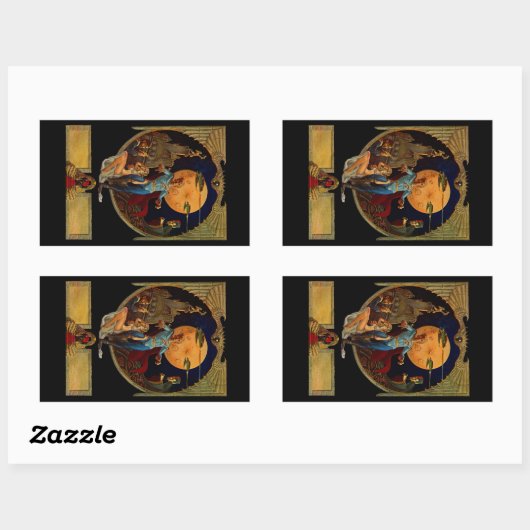 Sci-Fi Hero Rechthoekige Sticker (Vel)