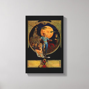 Sci-Fi Hero Verretched Canvas afdrukken
