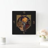 Sci-Fi Hero Vierkante Klok (Huis)