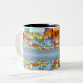 Sci Fi Horizons Tweekleurige Koffiemok (Voorkant links)