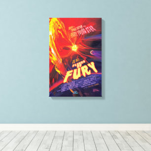 Sci-Fi Horror Film en Flares of Fury Canvas Afdruk