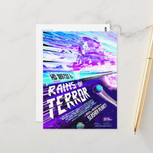 Sci-Fi Horror Film en Regen van Terreur Briefkaart