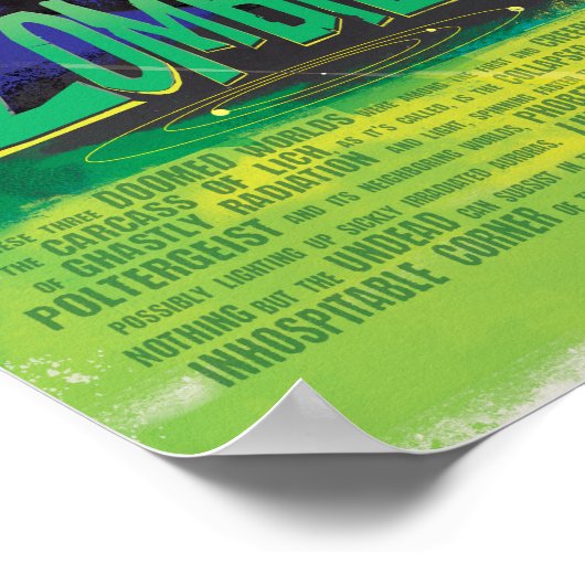 Sci-Fi Horror Film en Zombie Worlds Poster (Hoek)