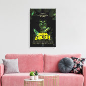 Sci-Fi Horror Filmadvertentie, Donkere energie Canvas Afdruk (Insitu (Woonkamer))