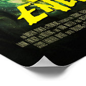 Sci-Fi Horror Filmadvertentie, Donkere energie Poster (Hoek)