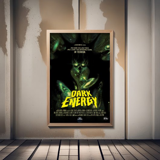 Sci-Fi Horror Filmadvertentie, Donkere energie Poster