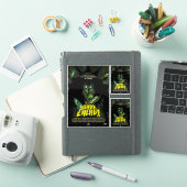 Sci-Fi Horror Filmadvertentie, Donkere energie Sticker (iPad Cover)