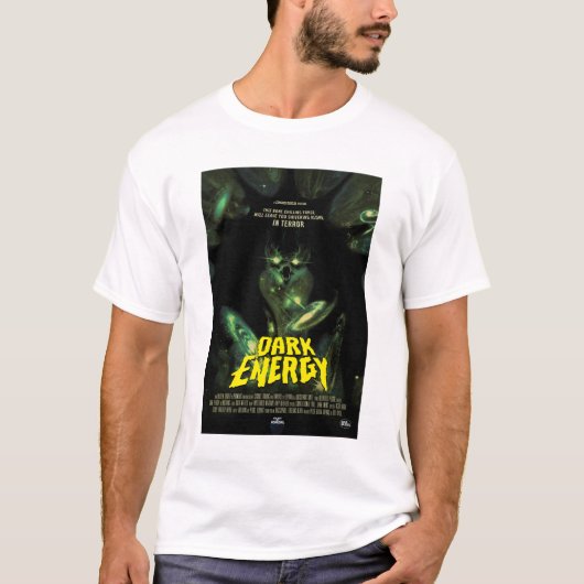 Sci-Fi Horror Filmadvertentie, Donkere energie T-shirt (Voorkant)
