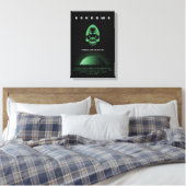 Sci-Fi Horror Filmadvertentie, Onbekend Canvas Afdruk (Insitu (Slaapkamer))