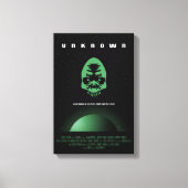 Sci-Fi Horror Filmadvertentie, Onbekend Canvas Afdruk (Voorkant)