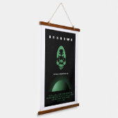 Sci-Fi Horror Filmadvertentie, Onbekend Hangend Wandkleed (Gebogen)
