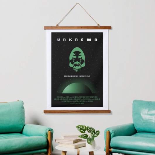 Sci-Fi Horror Filmadvertentie, Onbekend Hangend Wandkleed (Woonkamer)
