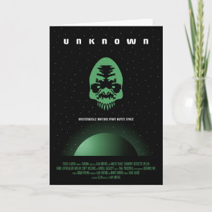 Sci-Fi Horror Filmadvertentie, Onbekend Kaart