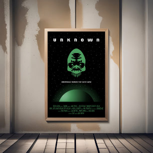 Sci-Fi Horror Filmadvertentie, Onbekend Poster