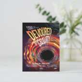 Sci-Fi Horror Filmadvertentie, Verslonden door de Briefkaart (Staand voorkant)