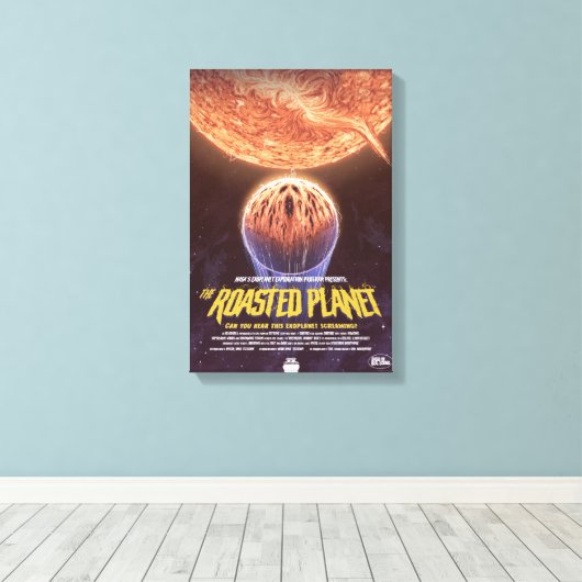 Sci-Fi Horror Filmrecensie, De geroosterde planeet Canvas Afdruk (Insitu (Houten vloer))