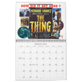 Sci-Fi & Horror Movie-Posters van de '50s-agenda Kalender (Mar 2026)