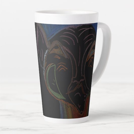 Sci-fi Hybrid Large Mug Latte Mok (Rechterhoek)