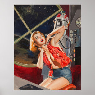 Sci-Fi - Illustratie - Robot Captive Poster