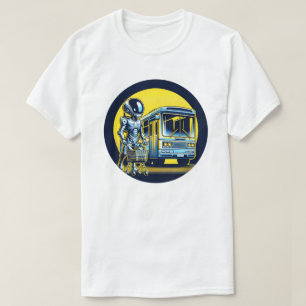 Sci-Fi in het dagelijks leven - Grappig Alien & Ro T-shirt