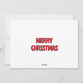 Sci-Fi Kerstmis | Grote voet, buitenaardse wezens  Feestdagenkaart (Achterkant)