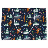 Sci-Fi Kerstmis | Grote voet, buitenaardse wezens  Groot Cadeauzakje (Achterkant)