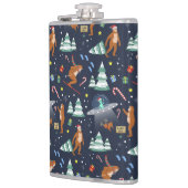 Sci-Fi Kerstmis | Grote voet, buitenaardse wezens Heupfles (Links)