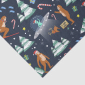 Sci-Fi Kerstmis | Grote voet, buitenaardse wezens  Tissuepapier (Detail)