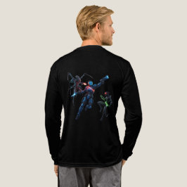 Sci-Fi Krijger vs Buitenaardse Wezens | Hyper Anim Tri-Blend Shirt