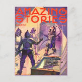 Sci Fi kunst Robots Briefkaart (Voorkant)