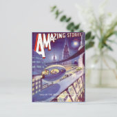  Sci Fi kunst Ruimtevaart Briefkaart (Staand voorkant)