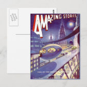  Sci Fi kunst Ruimtevaart Briefkaart (Voorkant / Achterkant)