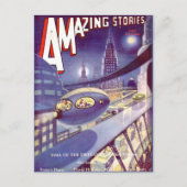  Sci Fi kunst Ruimtevaart Briefkaart (Voorkant)