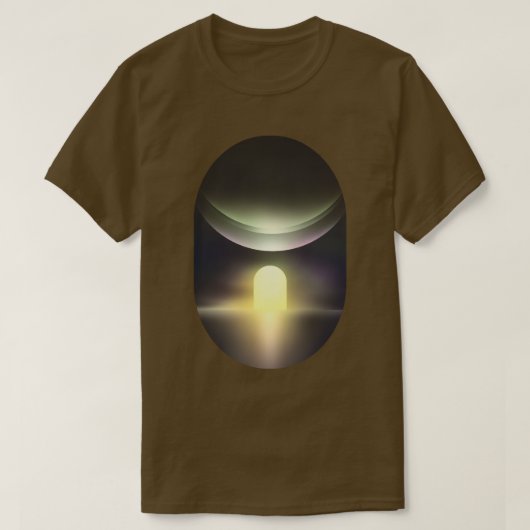 Sci-Fi Landschap Abstract Grafisch T-shirt (Design voorkant)