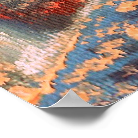 Sci Fi Landschapsschildering Poster (Hoek)