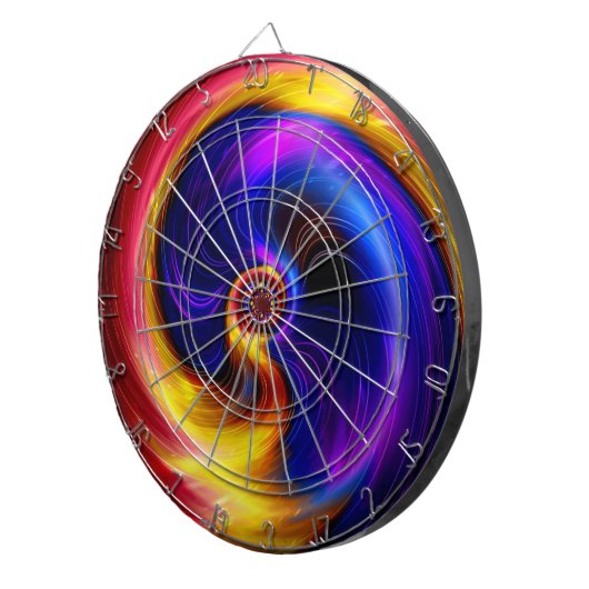 Sci-Fi Light abstract art 3 Dartbord (Voorkant Rechts)