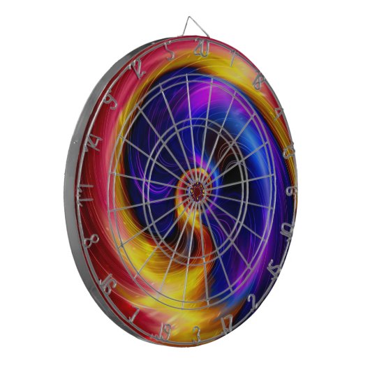 Sci-Fi Light abstract art 3 Dartbord (Voorkant Links)