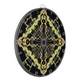 Sci-Fi Light abstract art Dartbord (Voorkant Links)