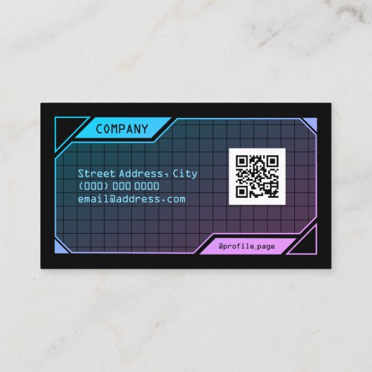 Sci Fi lijst zwart Visitekaartje (Achterkant)