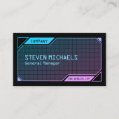 Sci Fi lijst zwart Visitekaartje (Voorkant)