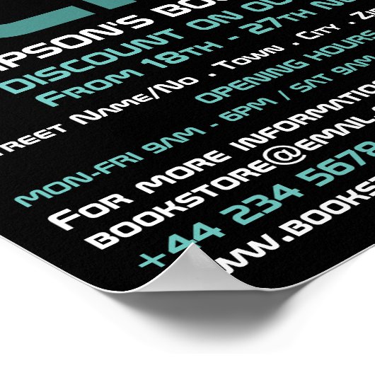 Sci-Fi-Logo, boekwinkel Adverteren Poster (Hoek)