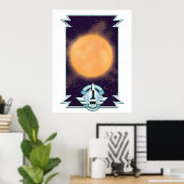 Sci-fi-logo van de jaren '50 Poster (Thuiskantoor)