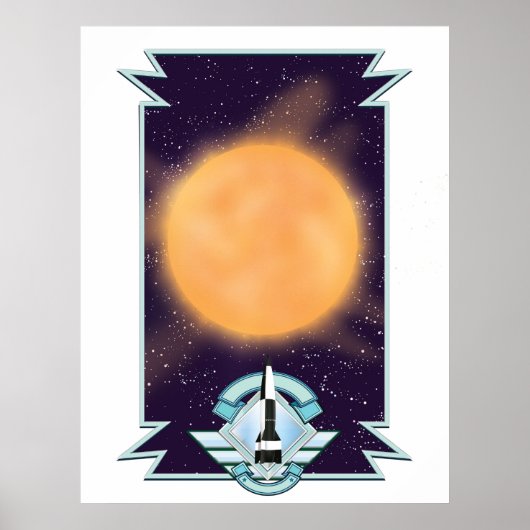 Sci-fi-logo van de jaren '50 Poster (Voorkant)