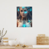 SCI-FI Lovely Cyborg Poster (Keuken)