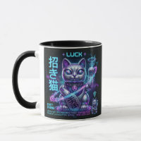 Sci-Fi Lucky Cat Maneki Neko Cosmetische Charme Gr