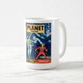Sci Fi MAGAZINE MIDCENTURY ORIGINAL COFFEE Koffiemok (Voorkant rechts)