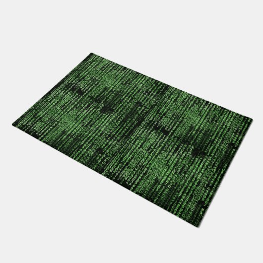 Sci-Fi Matrix Computer Code Welkom Deurmat (Schuin)
