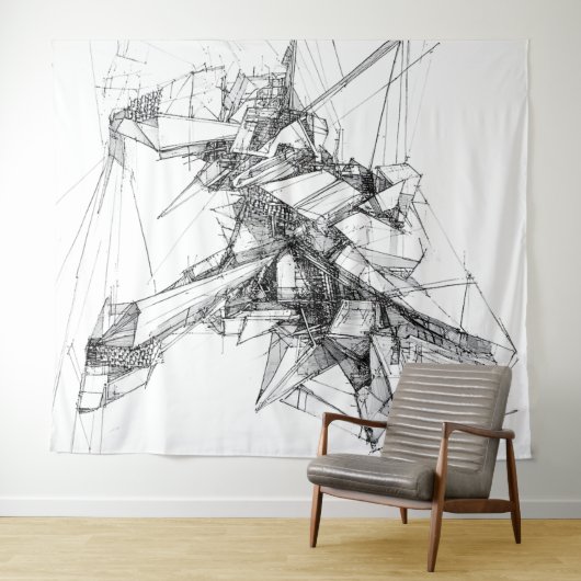 Sci-Fi Mecha Wall Art Wandkleed (In Situ (horizontaal))