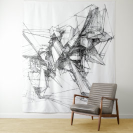 Sci-Fi Mecha Wall Art Wandkleed
