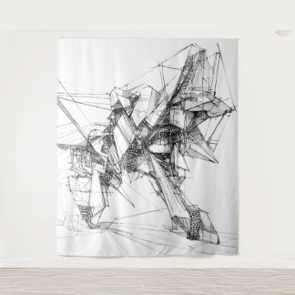 Sci-Fi Mecha wandtapijt Wandkleed